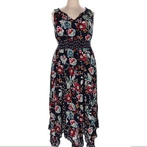 Bila Bohemian Black Ruffled Maxi Dress